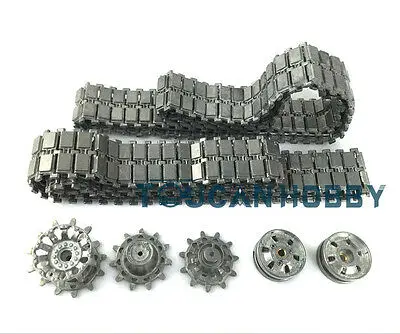Heng Long Rc Tank 1/16 Challenger Ii 3908 Metal Tracks Pignoni Ruote Folli Thzh0158-Smt4