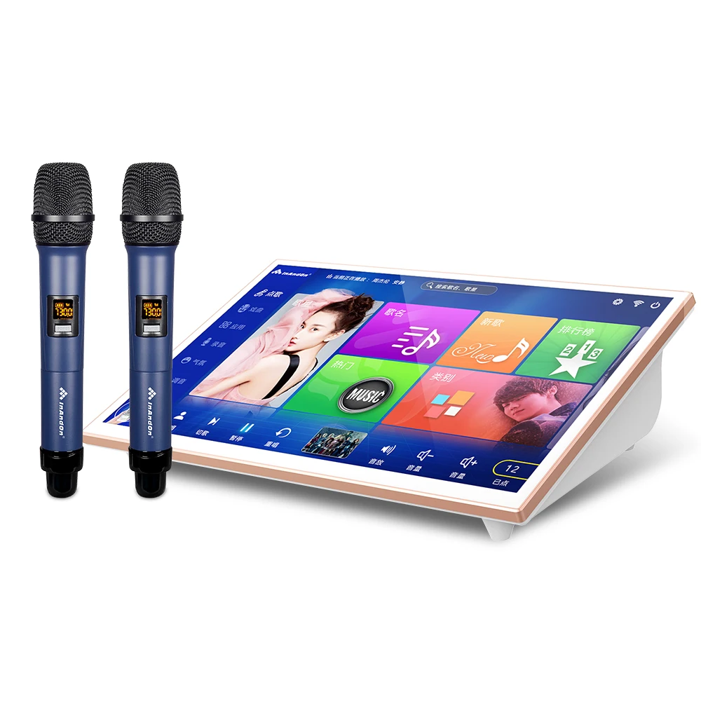Factory Platinum Karaoke Machine System Wifi Singing Jukebox 19 "Videoke Karaoke Player Macchina Portatile Per Karaoke Per La Casa