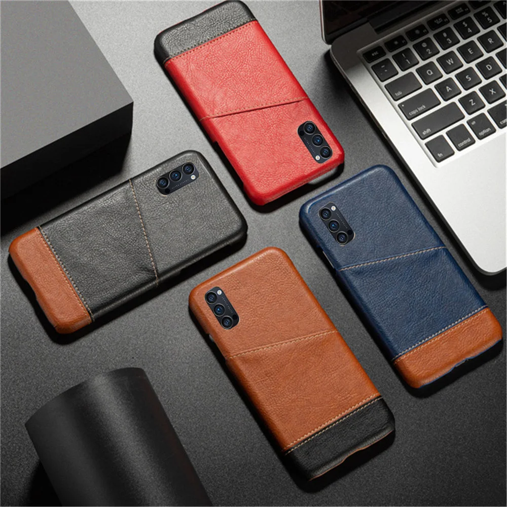 Per Oppo Reno 4 Pro 4G 5G Custodia Per Oppo Reno 4 Pro 5G 4G Custodia Mista In Pelle Pu Con Giuntura Per Oppo Reno4 Pro Coque