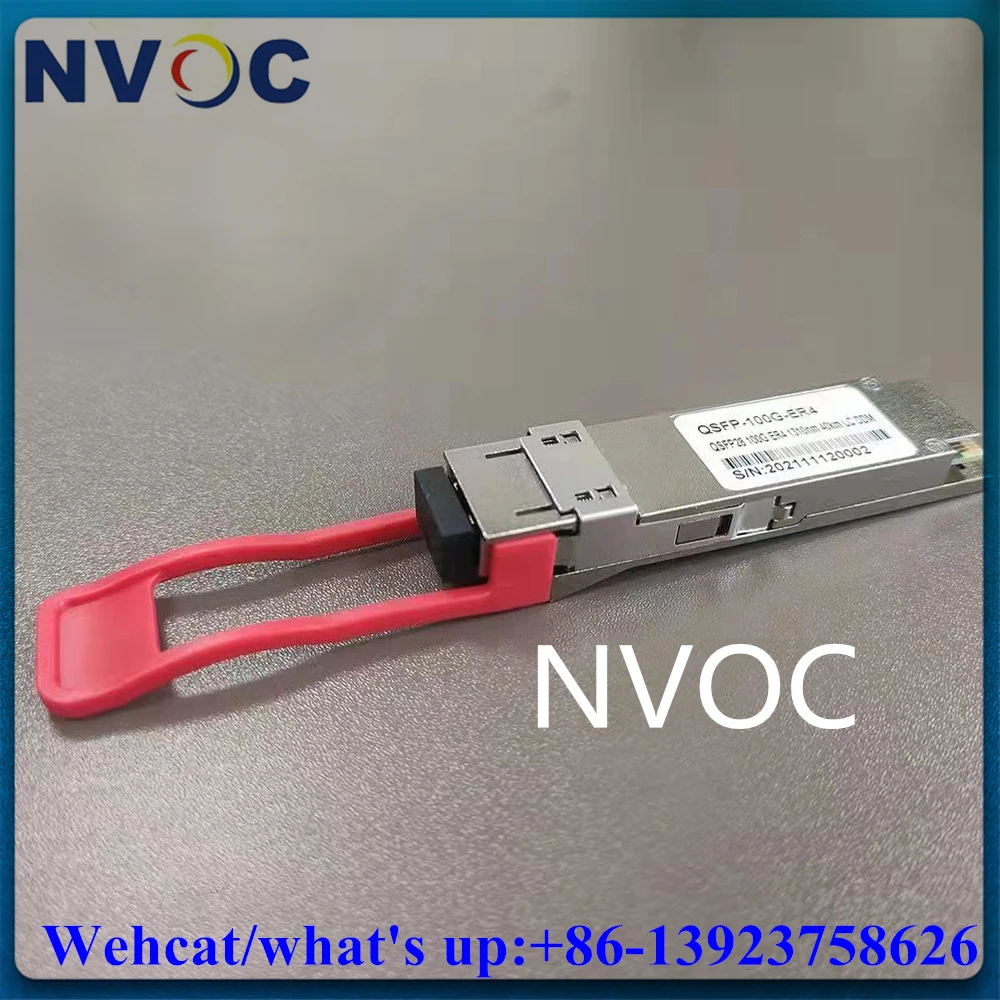 Ricetrasmettitore In Fibra 100 Gb/S Qsfp28 Er4 Eml + Apd, Modulo In Fibra Qsfp28-100G-Er4 Qsfp Gbic Duplex Lc 100Gbase-Er4 100G 40Km