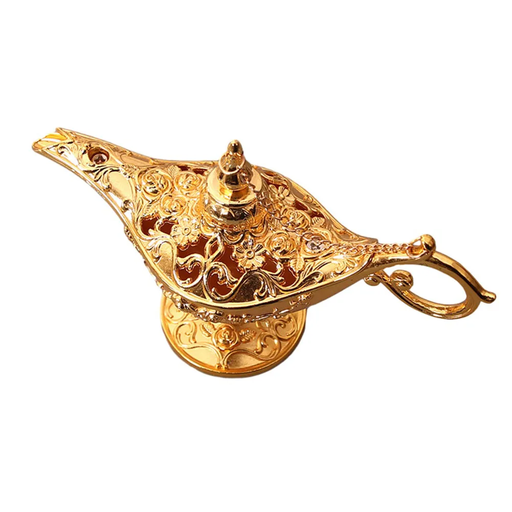Aladdin Lamp Decor Alloy European Retro Crafts Wishing Light Desktop Ornaments For Christmas Wedding Birthday Gifts Home Decor