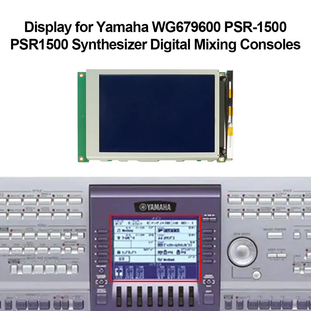 Display Lcd Per Console Di Missaggio Digitale Sintetizzatore Yamaha Wg679600 Psr-1500 Psr1500