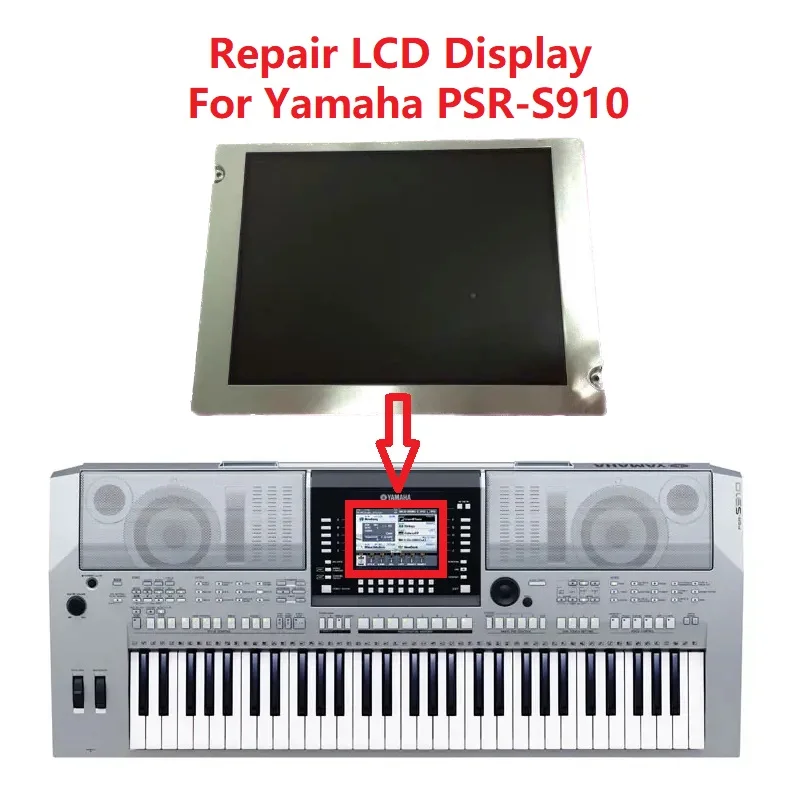 Display Lcd Da 5.7 Pollici Per Yamaha Psr S910 Psr-S910 Riparazione Dello Schermo A Matrice A 61 Tasti