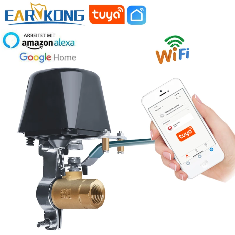 Earykong Tuyasmart Wifi Water Valve Proteggi La Tua Casa Controllo A Un Pulsante Compatibile Tuyasmart Smart Life Alexa Goole Home Device