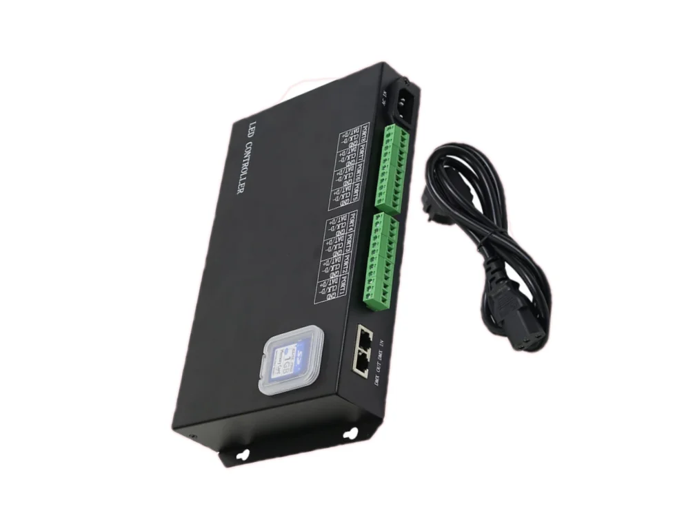 H801Rs; 8 Porte Artnet/Dmx A Spi Pixel Controller, Controller Pc Dmx512 Ws2811 Ws2812 Controller Max 8192Pixel Software Madrix