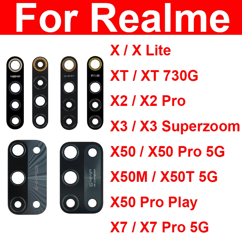 Obiettivo Fotocamera Posteriore Per Oppo Realme X Lite Xt 730G X2 X3 X7 X50 Pro Xt X50M X50T 5G Obiettivo Mini Fotocamera Principale Posteriore Con Ri