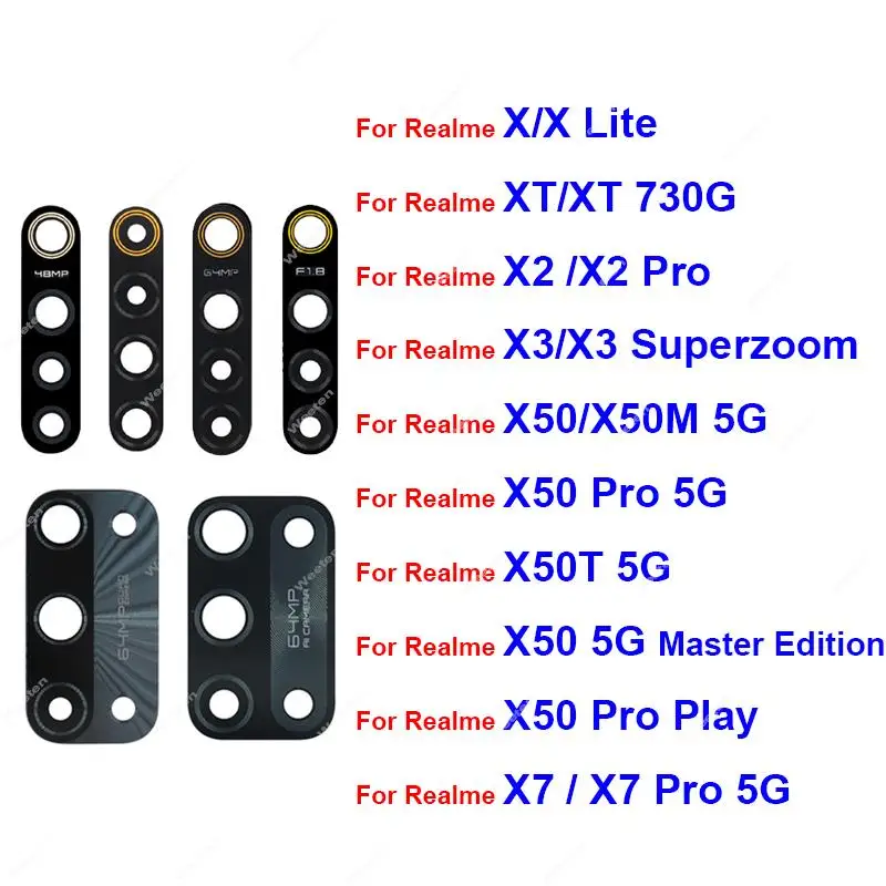 Obiettivo Della Fotocamera Principale Posteriore Per Realme X Lite Xt 730G X2 X3 X7 X50 Pro Xt X50M X50T 5G Nastro Dell'Obiettivo Della Fotocamera Pos