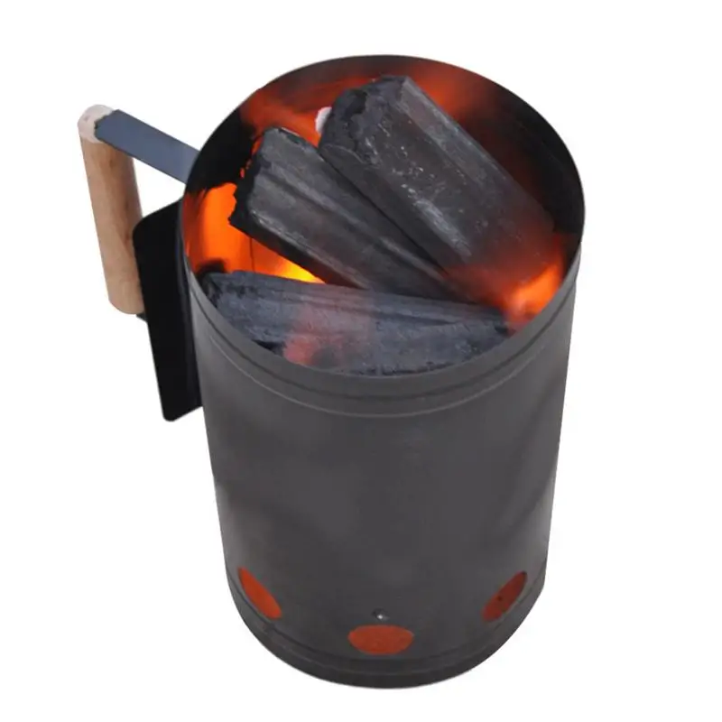 Secchio Per Inceneritore In Metallo Resistente Al Fuoco Antiruggine Durevole Per Firepit Bowl Da Tavolo Fire Pit Alimentato Da Woods