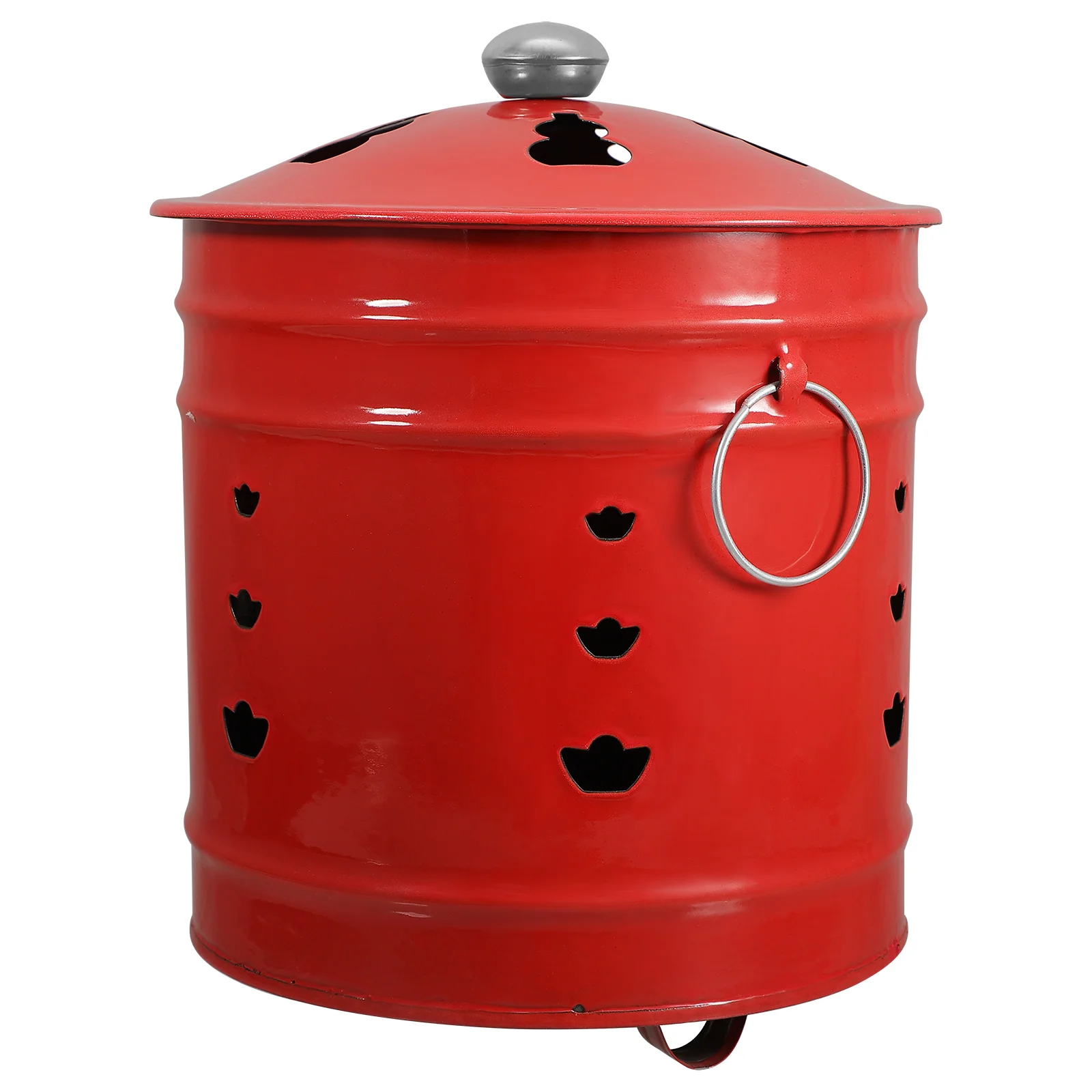 Burn Inceneritore Fire Barrel Cage Pit Burning Can Bin Yard Garden Bucket Waste Outside Barili Metallo Falò Foglie Di Carta