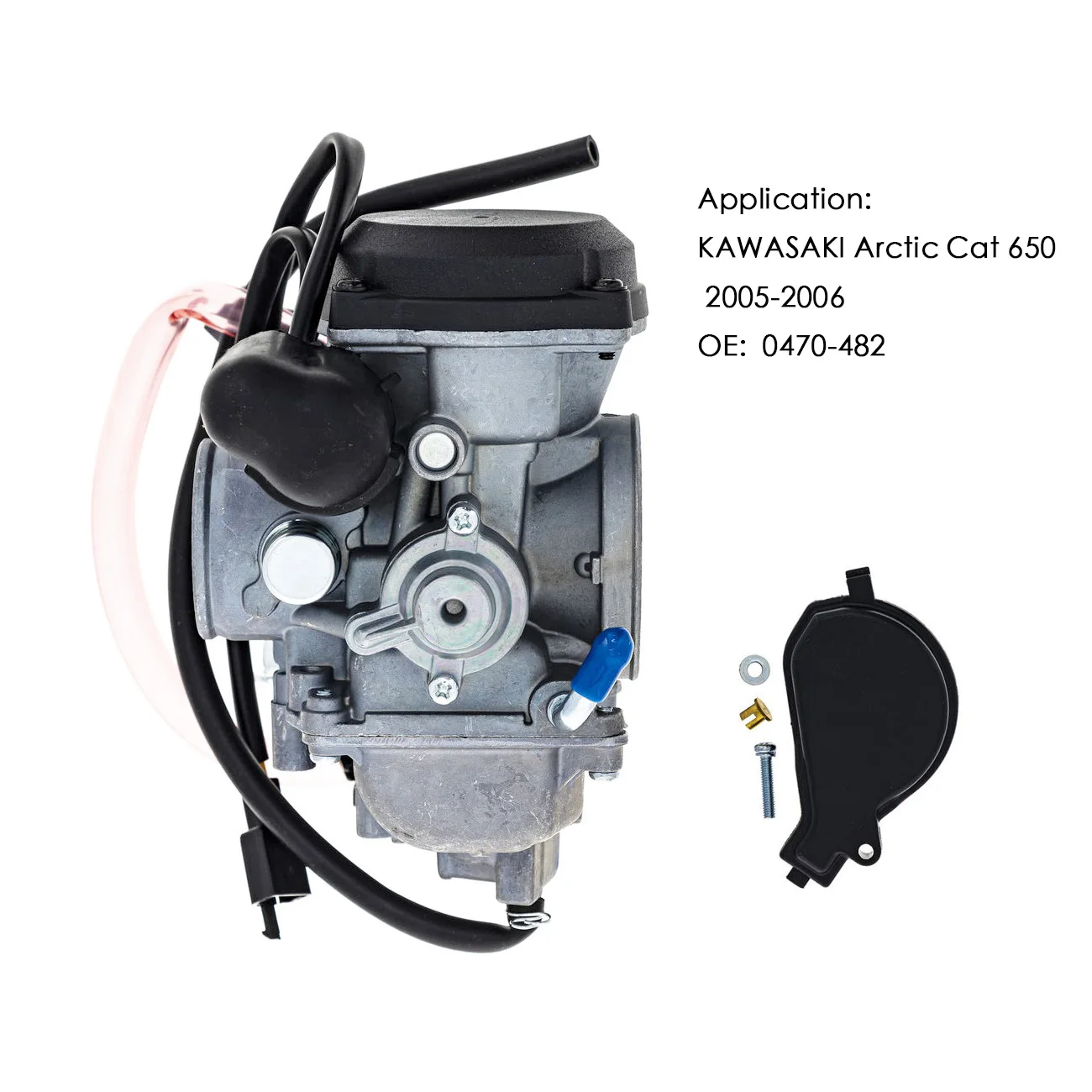 Carburatore Per Kawasaki Arctic Cat 2005-2006 650 H1 Automatico 4X4 0470-482 Cat650 Quad Atv