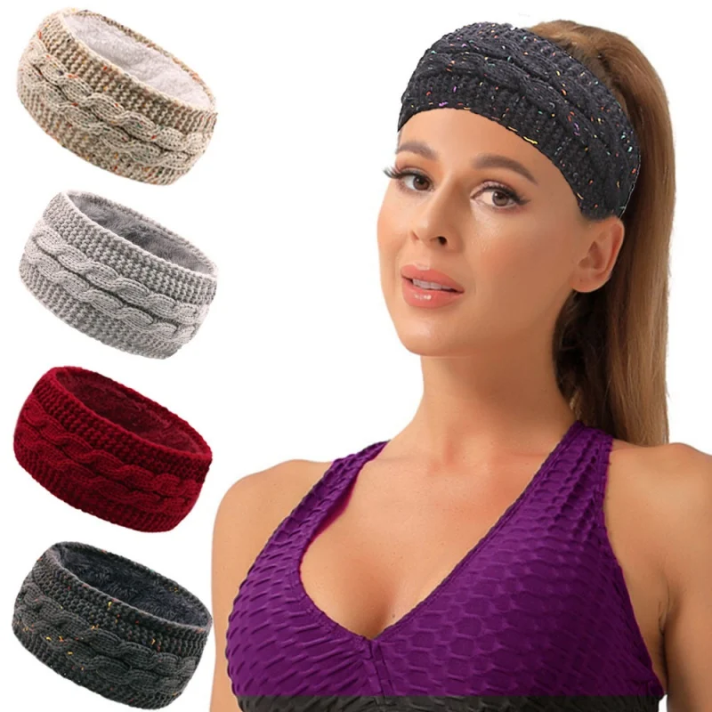 Nuova Fascia Larga In Lana Lavorata A Maglia Fasce Per Capelli Calde Invernali Da Donna Addensare Accessori Per Capelli Turbante Fasce Per Capelli Da 