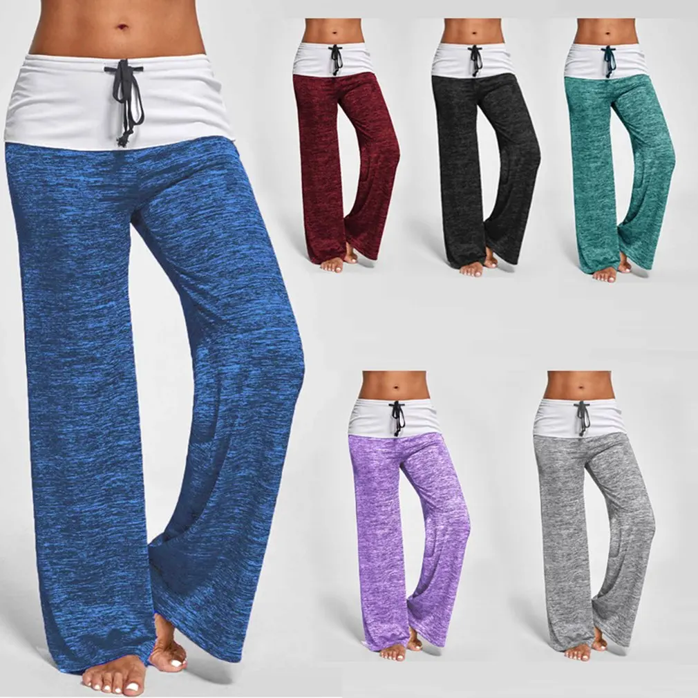 Pantaloni Da Jogging Da Donna Pantaloni Svasati Pantaloni Da Ragazza Pantaloni Sportivi Da Donna Pantaloni Svasati A Gamba Larga Pantaloni Da Yoga Pan