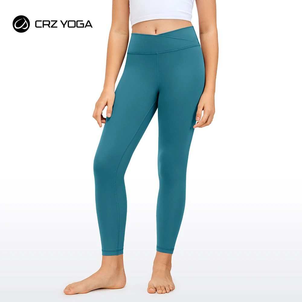 Crz Yoga Girls Butterluxe Crossover Leggings Atletici-Vita Alta V Cross Kids Lounge Pants Yoga Active Dance Running Collant