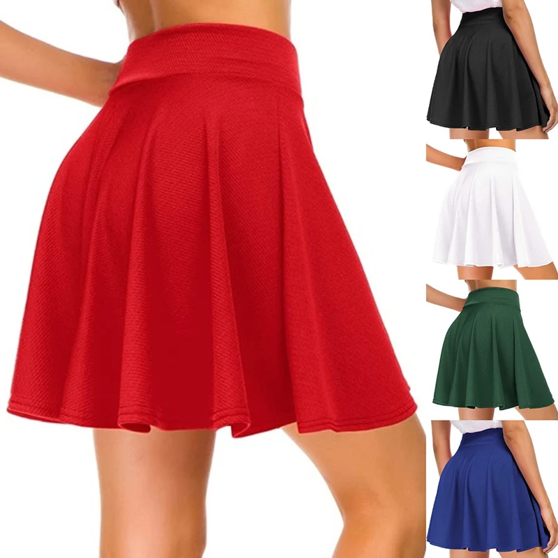 Gonna A Pieghe Dolce Da Donna Minigonne Femminili A Vita Alta Estive Harajuku Preppy Style Lady Girls Dance Gonne Corte Gonna Da Tennis