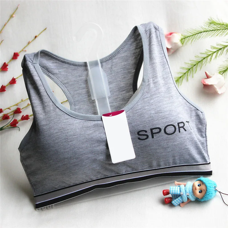 1 Pz Teen Girls Underwear No Steel Ring Small Vest Tube Top Comfort Sport Spugna Staccabile Yoga Workout Top Reggiseni Sportivi