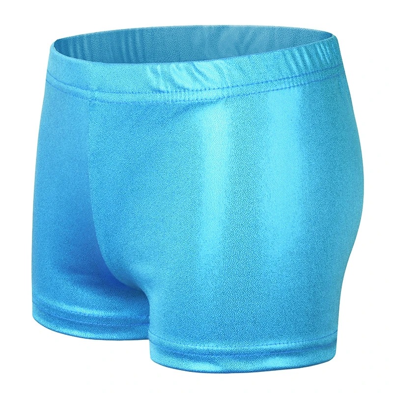 Estate Yoga Sport Allenamento Palestra Ginnastica Danza Ragazze Shiny Dance Shorts Slip Activewear Vestiti Per Bambini