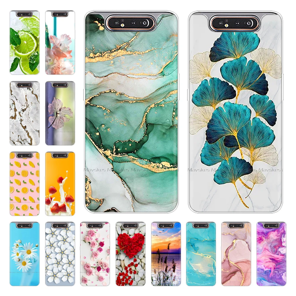 Per Samsung Galaxy A80 Custodia Morbida In Silicone Tpu Cover Posteriore Per Samsung A80 2019 A 80 Galaxy A80 A805F A805 Sm-A805F/Ds Custodie