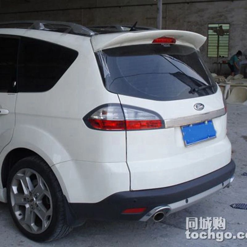 Per Ford S-Max Spoiler Materiale Abs Di Alta Qualità Auto Ala Posteriore Primer Colore Spoiler Posteriore Per Ford S-Max Smax Spoiler