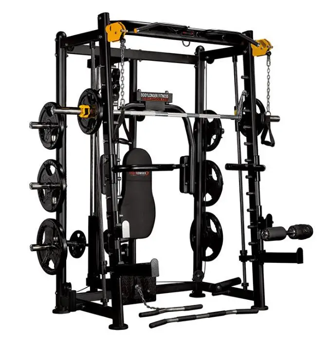 Palestra Multi Functional Trainer Smith Machine 2021 Cross Fitness Home Steel Unisex Modern Exercise Muscle Mfs-001 Wokeao