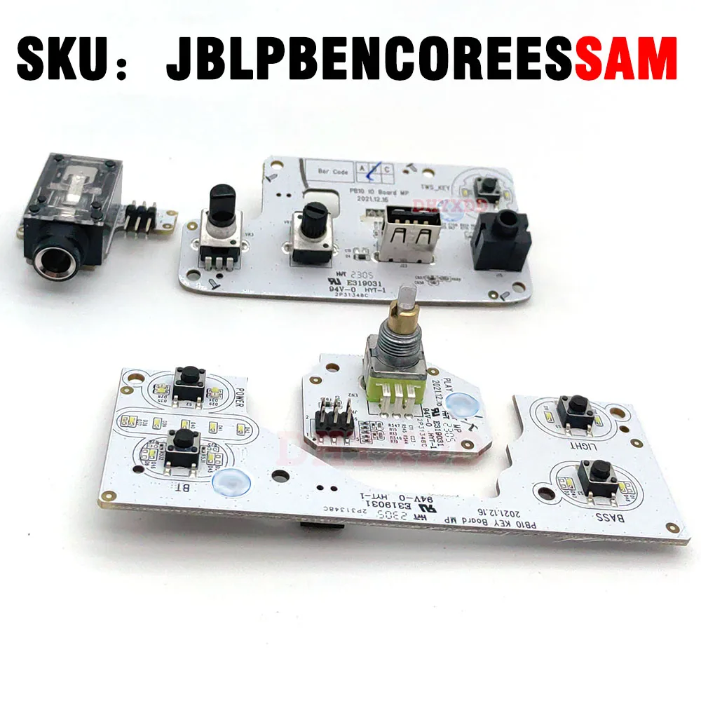 1Set Per Jbl Partybox Encore Essentia Muslimate Volume Manopola Pulsante Scheda Presa Scheda Di Alimentazione Pb10 Key Boorb Mp