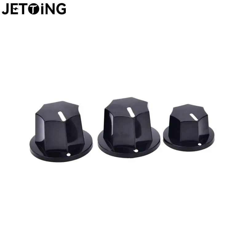 3 Pezzi Amp Volume Tone Control Manopole Plastica Nero Stile Vintage Jazz Bass Guitar Potenziometro Manopola Accessori Per Chitarra