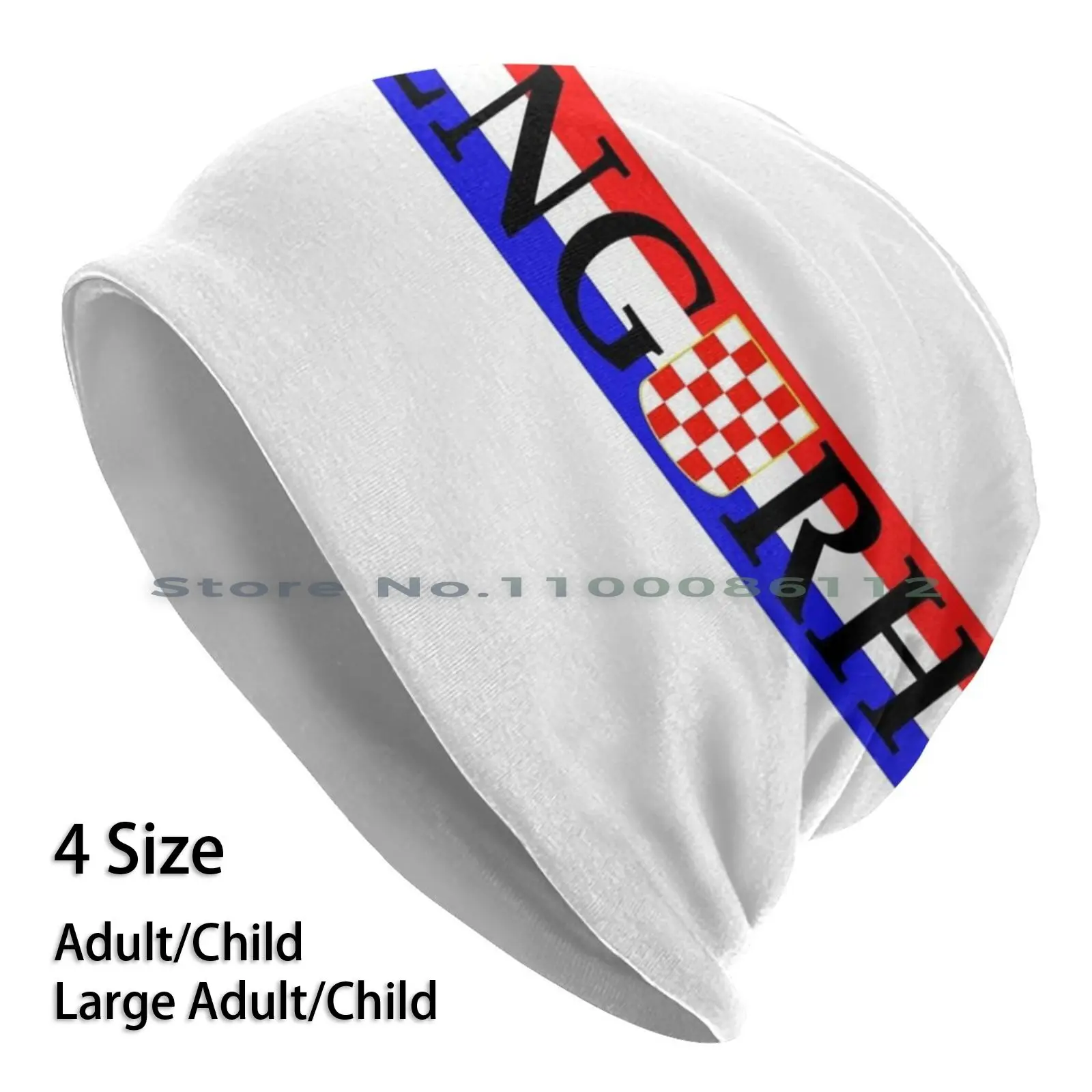 Zng Rh Variant 2 Berretti Cappello Lavorato A Maglia Hrvatska Jebiga Croazia Croazia Split Zadar Poljud Hajduk Dinamo Bbb Torcida Ragusa Oluja