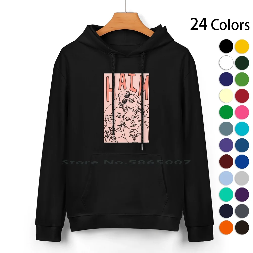 Haim Con Fiori Felpa Con Cappuccio In Puro Cotone Maglione 24 Colori Haimtheband Danielle Haim Este Haim Alana Haim Days Sono Finiti