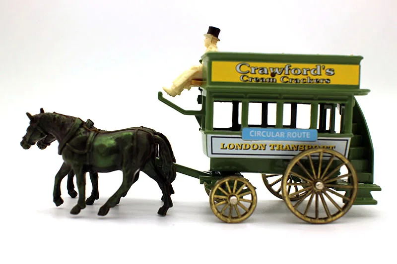 Lledo Days Gone Models Vintage Horse Drawn Bus Cream Crackers & Crawfords Diecast Toys Uk Bus For Collection Gift