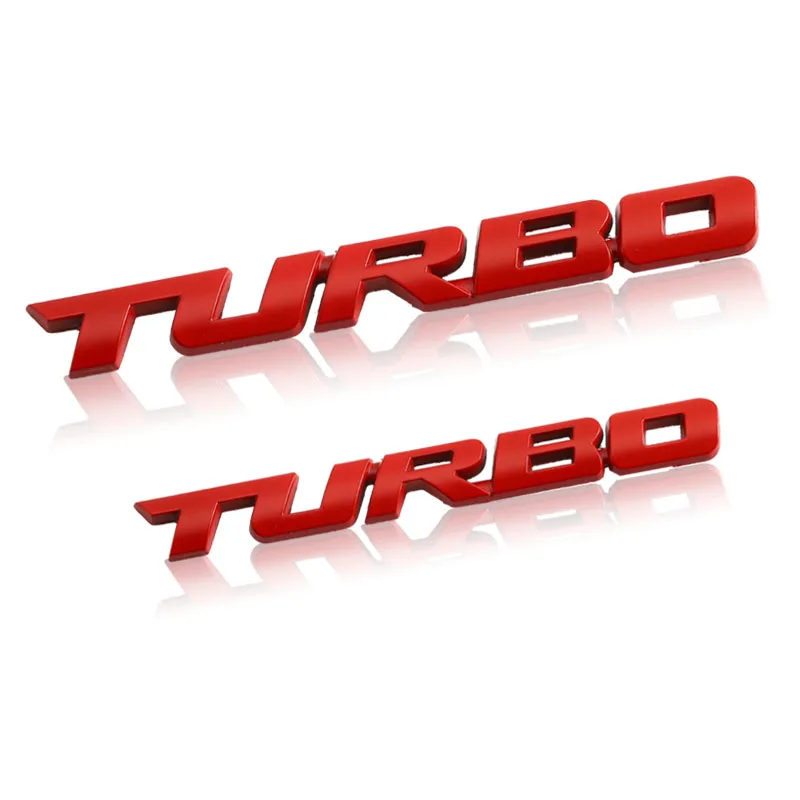 Trunk Badge Auto Decals For Turbo Logo Bmw Audi Volkswagen Ford Nissan Toyota Honda Volvo Jeep Opel 3D Metal Car Stickers Emblem
