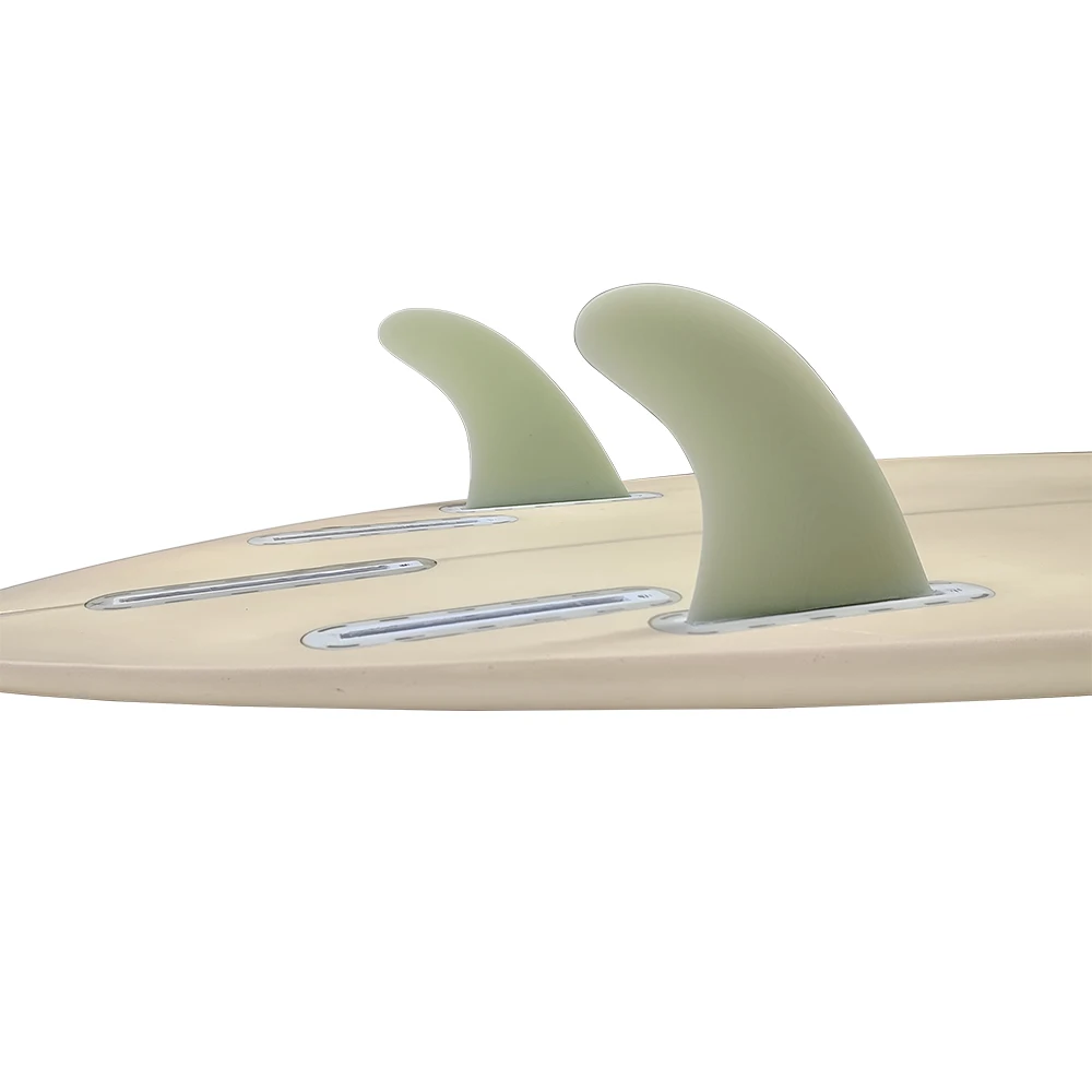 Upsurf G5 Tavola Da Surf Twin Tabs Fins Light Green Quilhas Alette Laterali In Fibra Di Vetro Per Stabilizzatore Tavola Corta Ad Alte Prestazioni 2 Fi