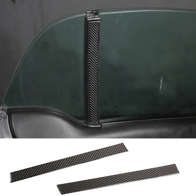 Car Interior Accessories For Benz Smart 453 Fortwo 2015 2016 2017 2018 2019 2020 2021 Car Window B-Pillar Stickers Carbon Fiber
