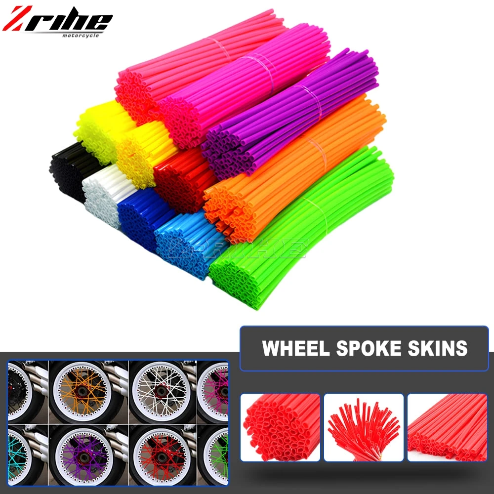 Universale Moto Cerchione Spoke Skin Covers Wrap Tubes Decor Protector Per Beta Rr2T Rs2T Rr/Rs 2T X-Trainer Sh 125 250