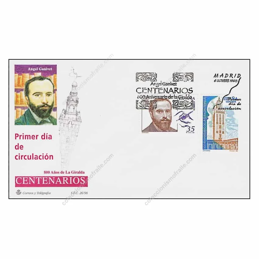 C1695/Spagna 1998. Centenary Fdc (N) - Edifil Fdc3586-3587