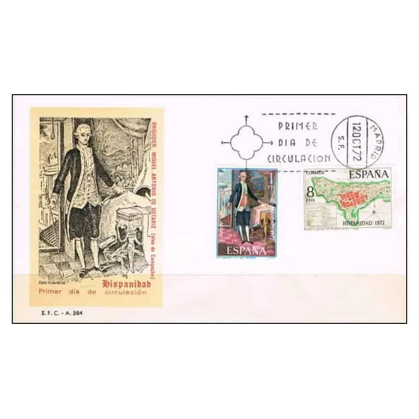 C1445/Spagna 1972. Fdc Hispanidad (Ns) - Fdc2107,2110