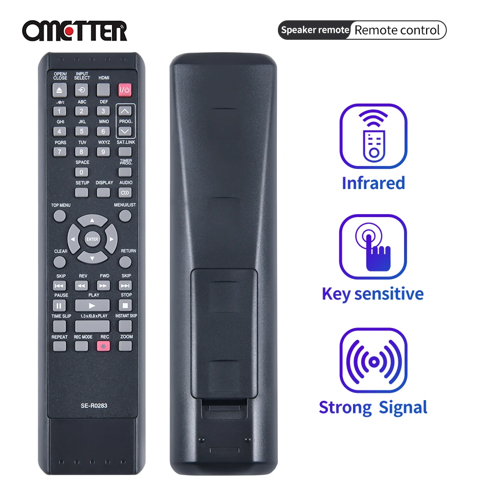 Se-R0283 Replacement Remote Control For Toshiba Dvd Recorder Vcr Combo Cd Player