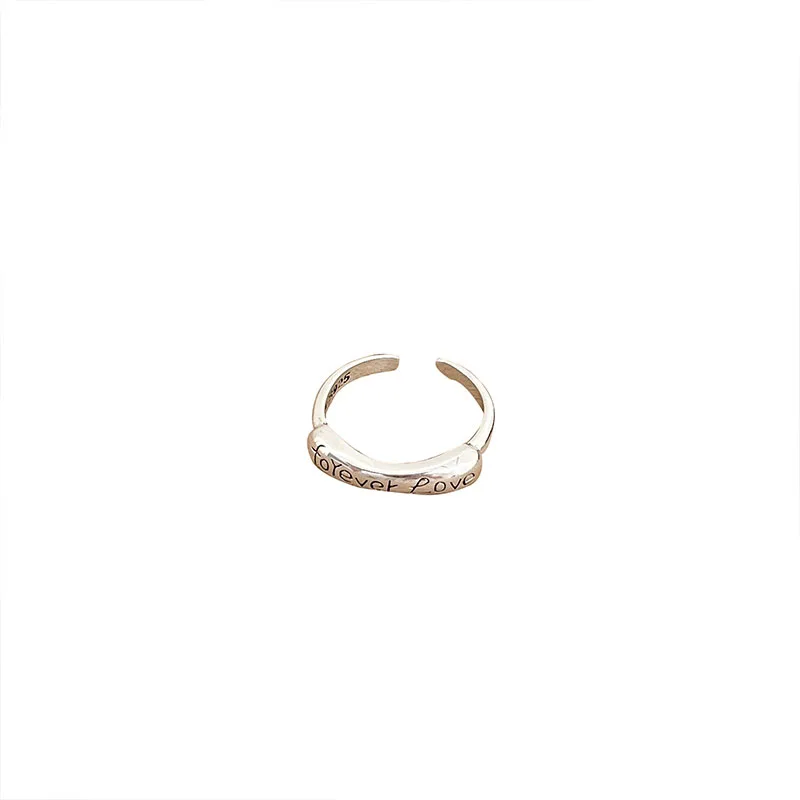 S925 Sterling Silver Fried Dough Twists Love Ring Nuovo Per Le Donne Luxury Small Design Open Ring Skin Touch