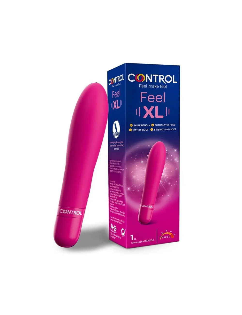 Control Feel Xl Vibrating Bullet-- Tatto Intensamente Diverse Molto Quale Puoi Goderti Design Forma Dimensione Unici Permetteranno Punti Erogeni Prefe