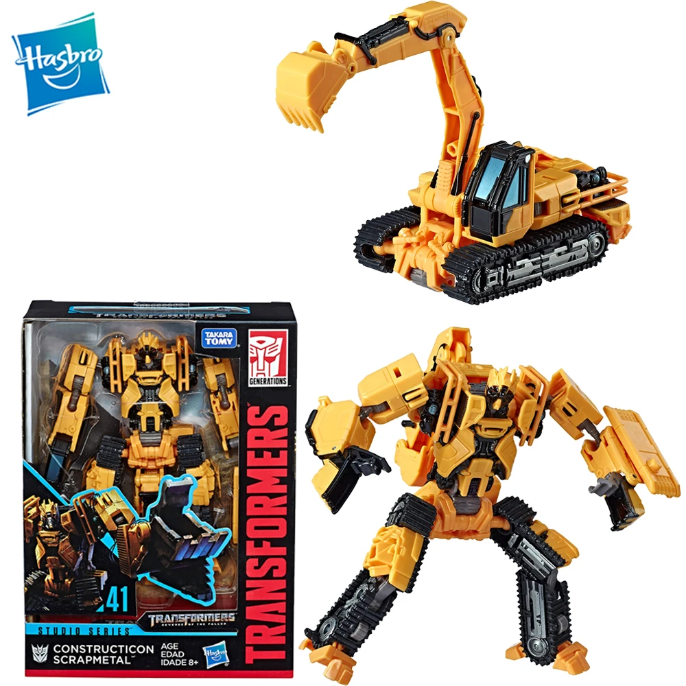 Original Poly Transformers Studio Series 41 Deluxe Class Constructicon Scrapmetal 115Mm Action Figures Giocattoli Modello Da Collezione