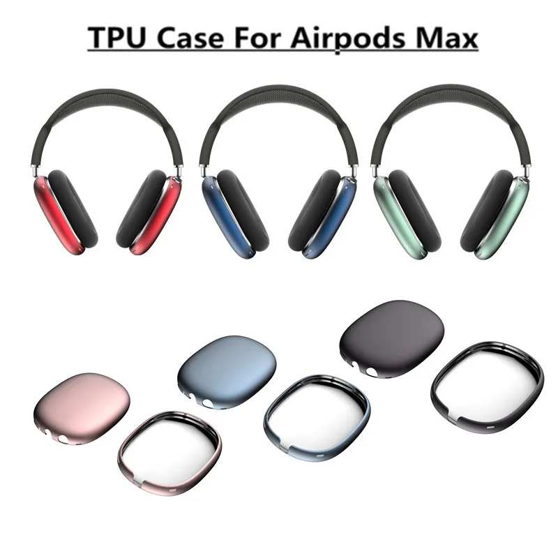 Per Airpods Max Custodia Per Auricolari Galvanica Tpu Opaco Soft Shell Air Pods Max Custodia Per Cuffie Per Apple Airpods Max Cover Case