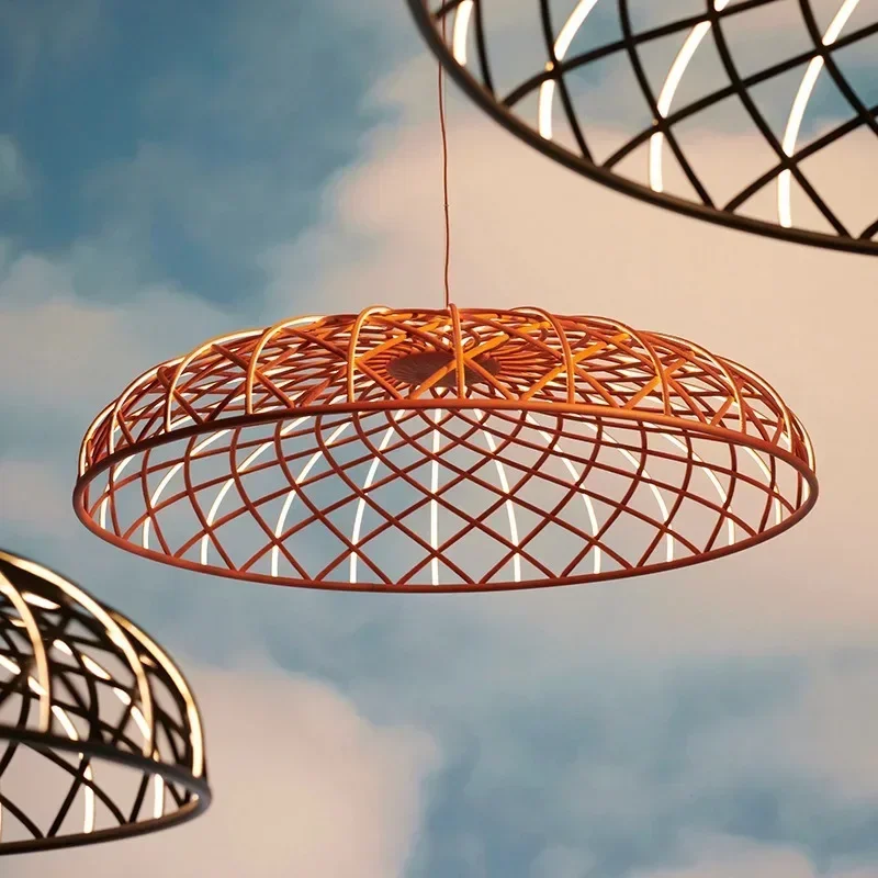 Ristorante Bar Counter Hotel Lamp Modern Designer Creative Art Lobby Illuminazione A Colori Lampadario Da Soggiorno Flos Italiano