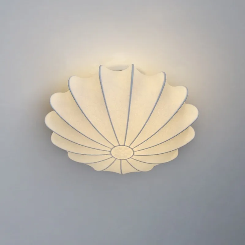 Led Flos Light Plafoniera In Seta Naturale Giapponese Camera Da Letto Soggiorno Illuminazione Zen Lampade Da Camera Cinesi Lampade Da Studio Calde