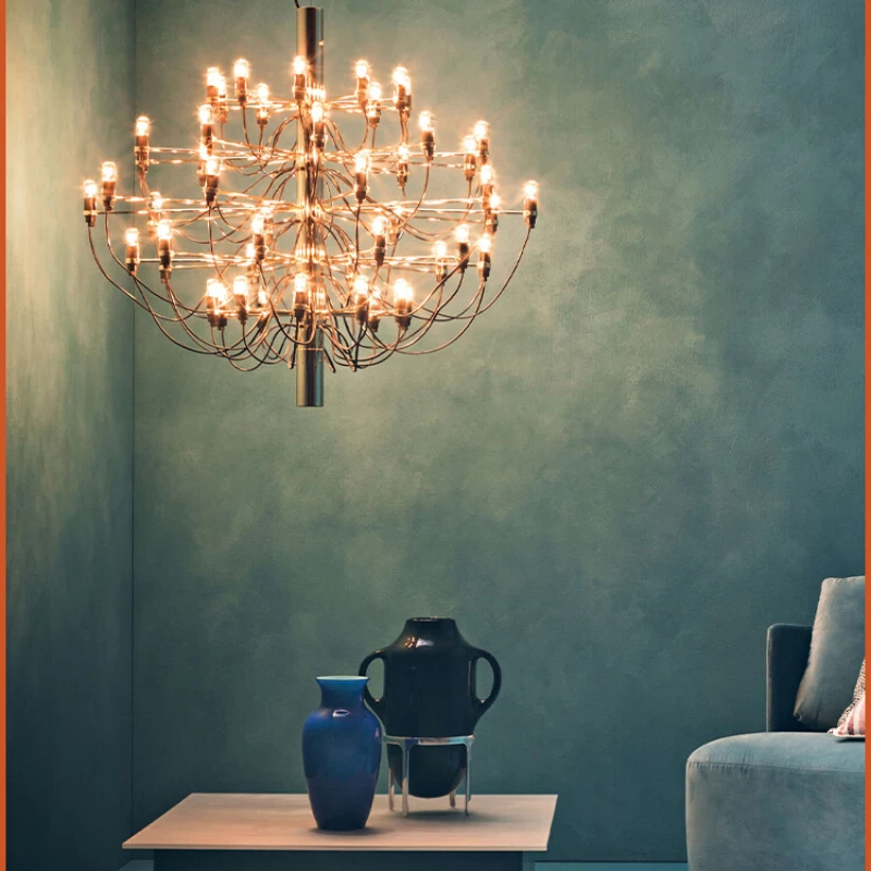 Lampadario Da Soggiorno Italiano Flos Designer Restaurant Light Luxury Loft Duplex Villa Apartment Hanging Scale Chandelier