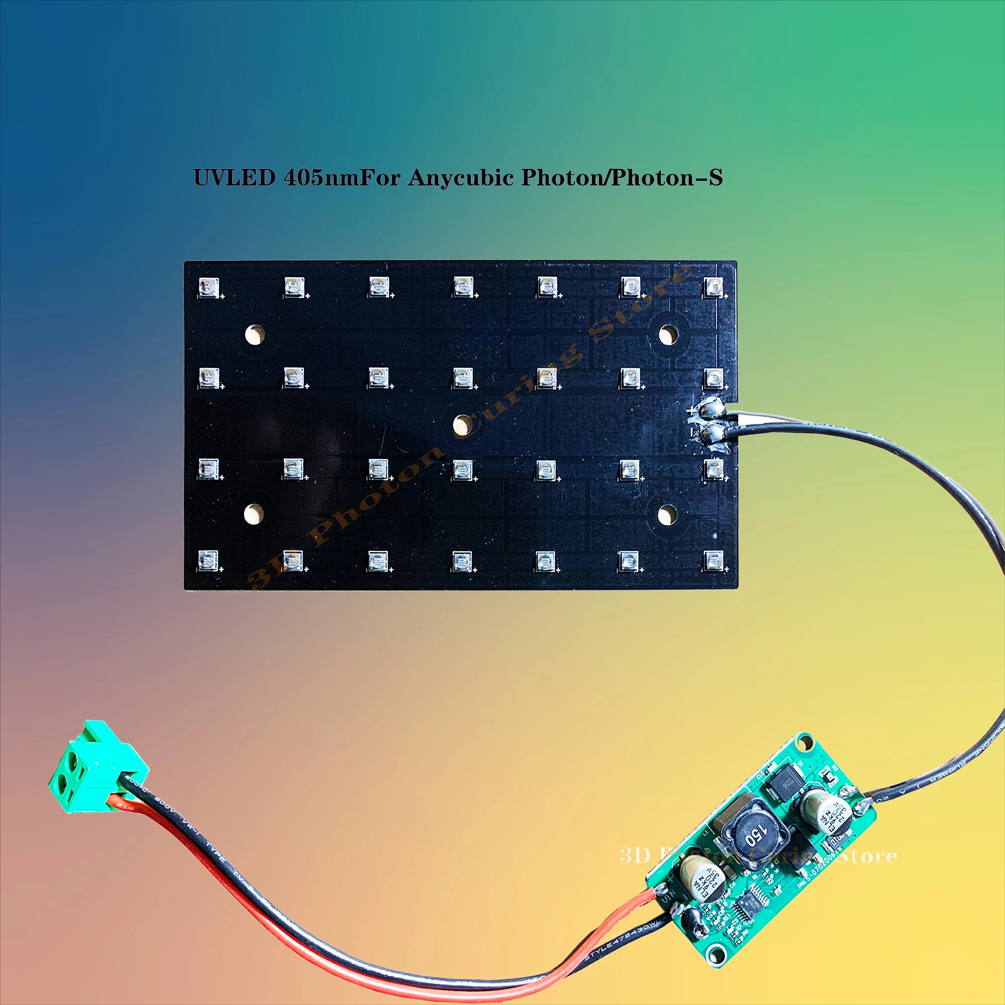 Uvled 405Nmfor Anycubic Photon/Photon-S Stampante 3D Da 5.5 Pollici Sostituisci Accessori Componenti E Parti 28 Chip Light Board 84W
