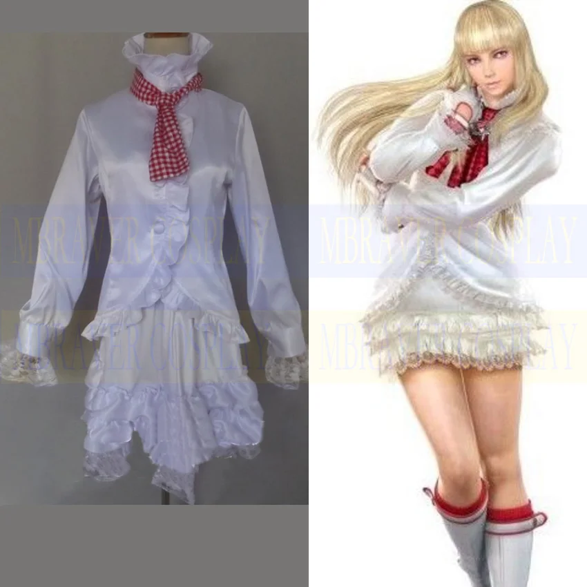 Lili White Lolita Dress Gioco Costume Cosplay