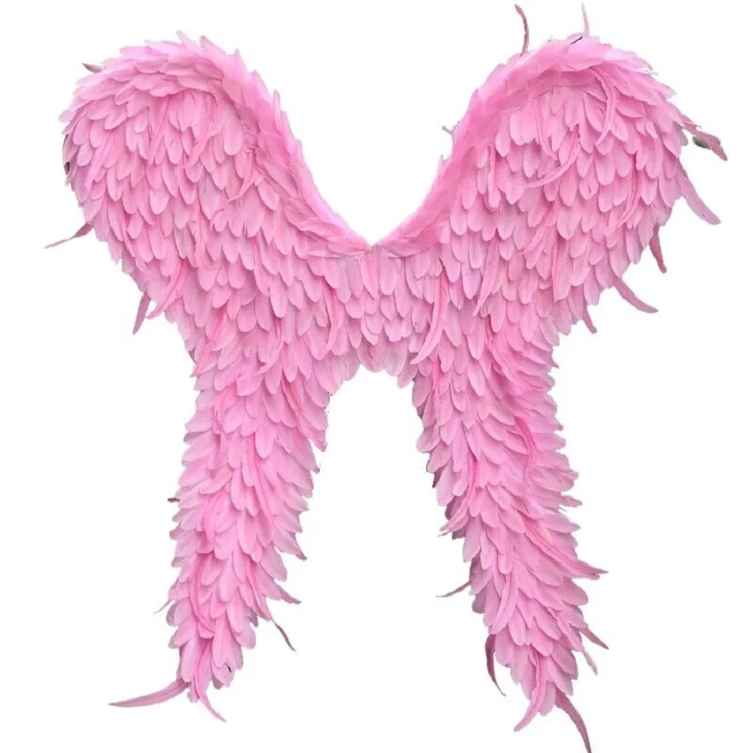 Super Large Victoria Pink Feather Angel Wings Passerella Photography Show Costumes