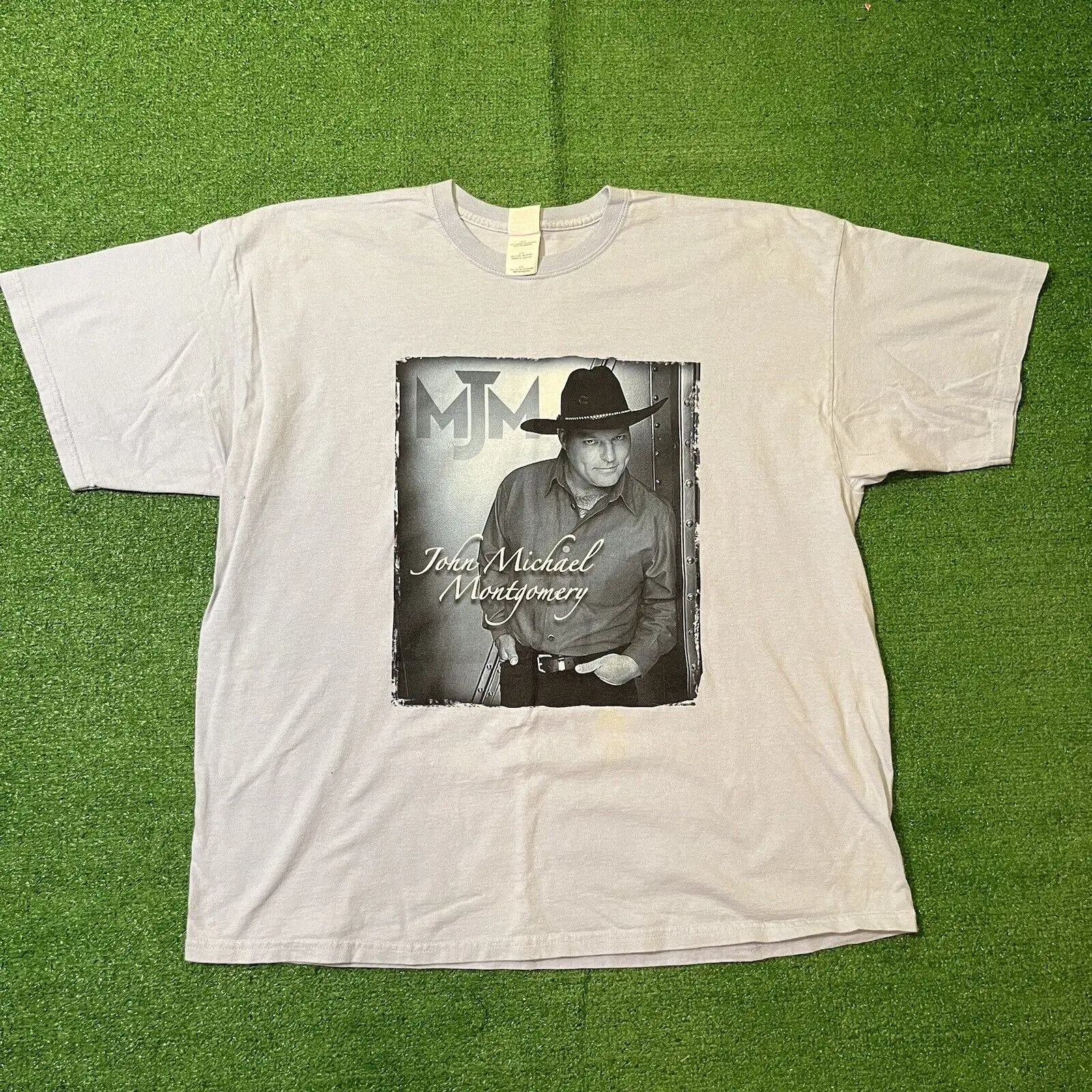 Vintage John Michael Nevney Letters From Home T Shirt 2Xl Blue Country Music Maniche Lunghe