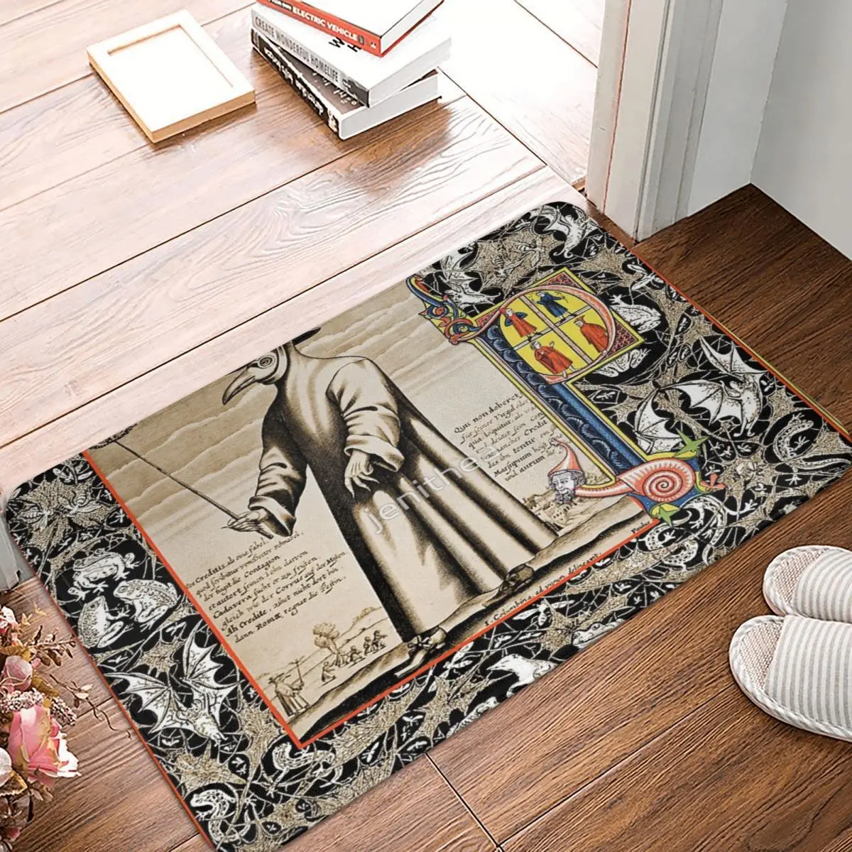 P Is For Plague Doctor Tappeto Tappeto Parquet Beach Mat