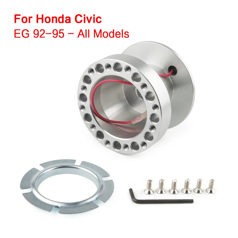 Kit Boss Adattatore Mozzo Volante In Alluminio Per Honda Civic 96-11 Ep3 Ek9 Ej9 Eg6 (Contiene Tromba)