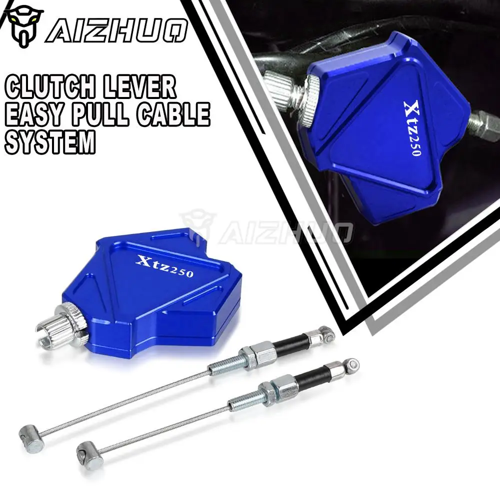 Per Yamaha Xtz250 2006-2023 Motocross Universal Dirt Pit Bike Stunt Clutch Lever Easy Pull Cable System Xtz 250 2022 2021 2020