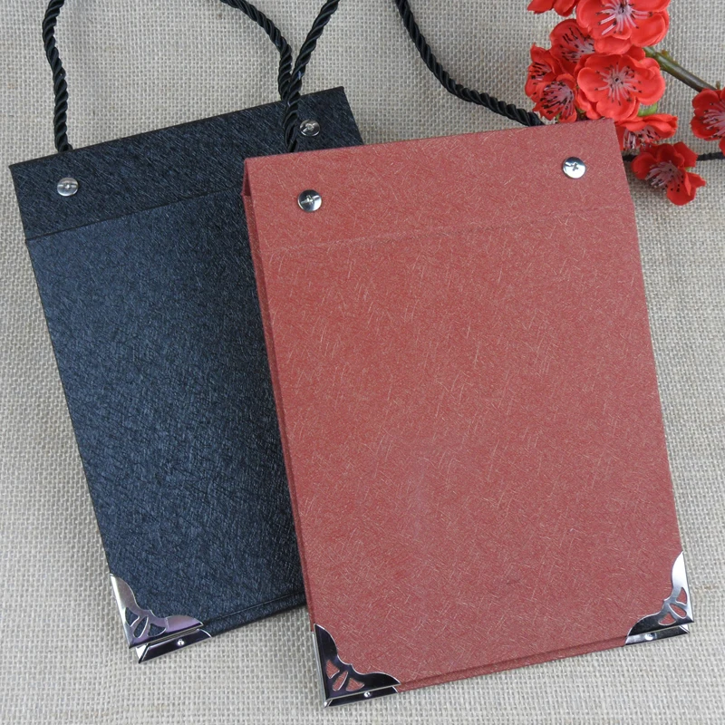 Swatch Book Cover Tessuto Campioni Appendiabiti Materiale Tessile Stack Book Leather Cartone Stackbook Flip Fold Display Binder